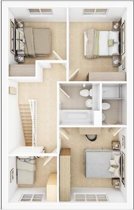 First floor plan of the Monkford
