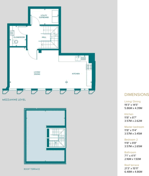 Plan 2 + Dimensions