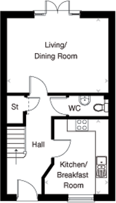 The Crofton G ground floor plan