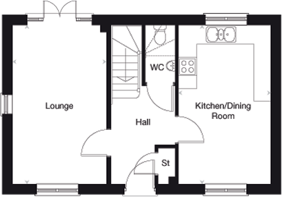 The Yewdale ground floor plan