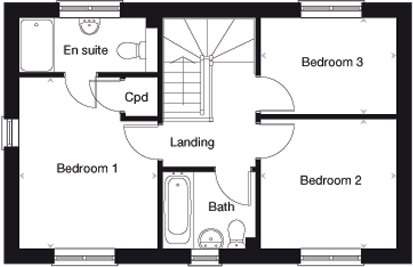 The Yewdale first floor plan