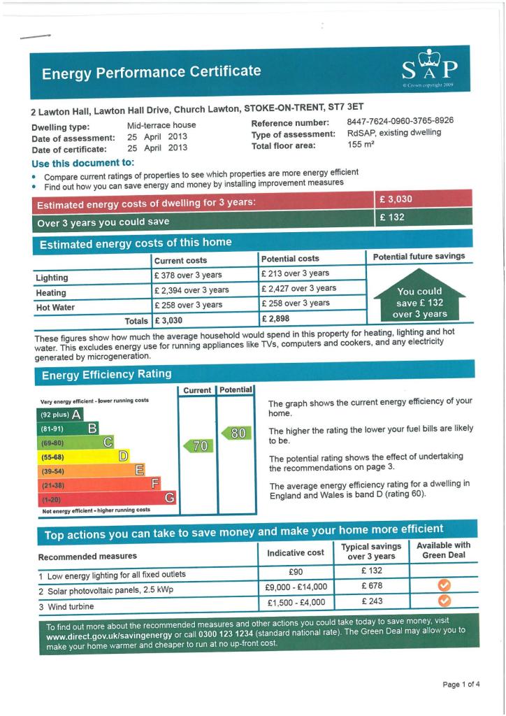 3 bedroom mews house for sale in Lawton Hall Drive,Church Lawton,ST7, ST7