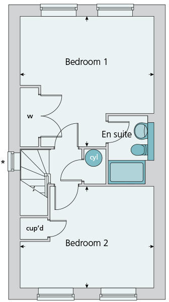 Second floor plan
