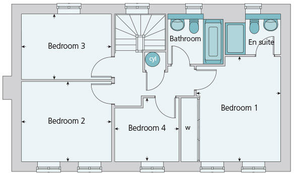 First floor plan