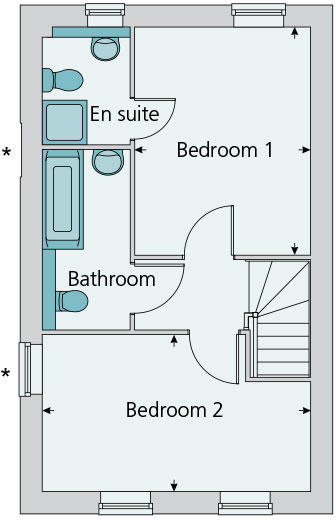 Second floor plan