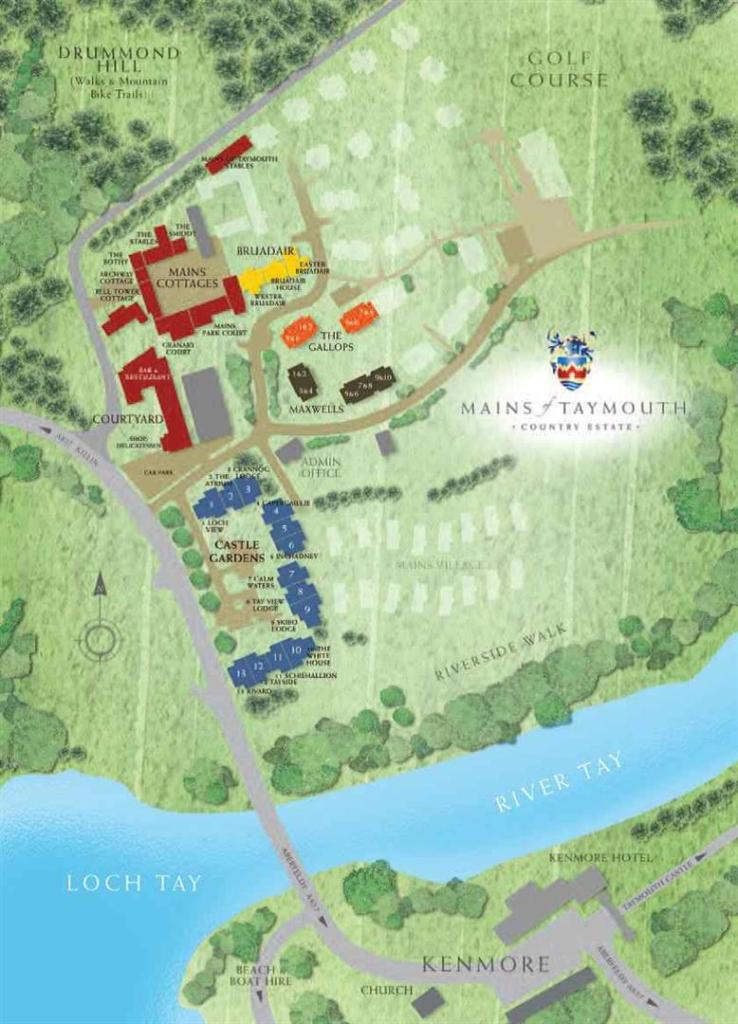 1 bedroom terraced house for sale in Mains Of Taymouth, Kenmore