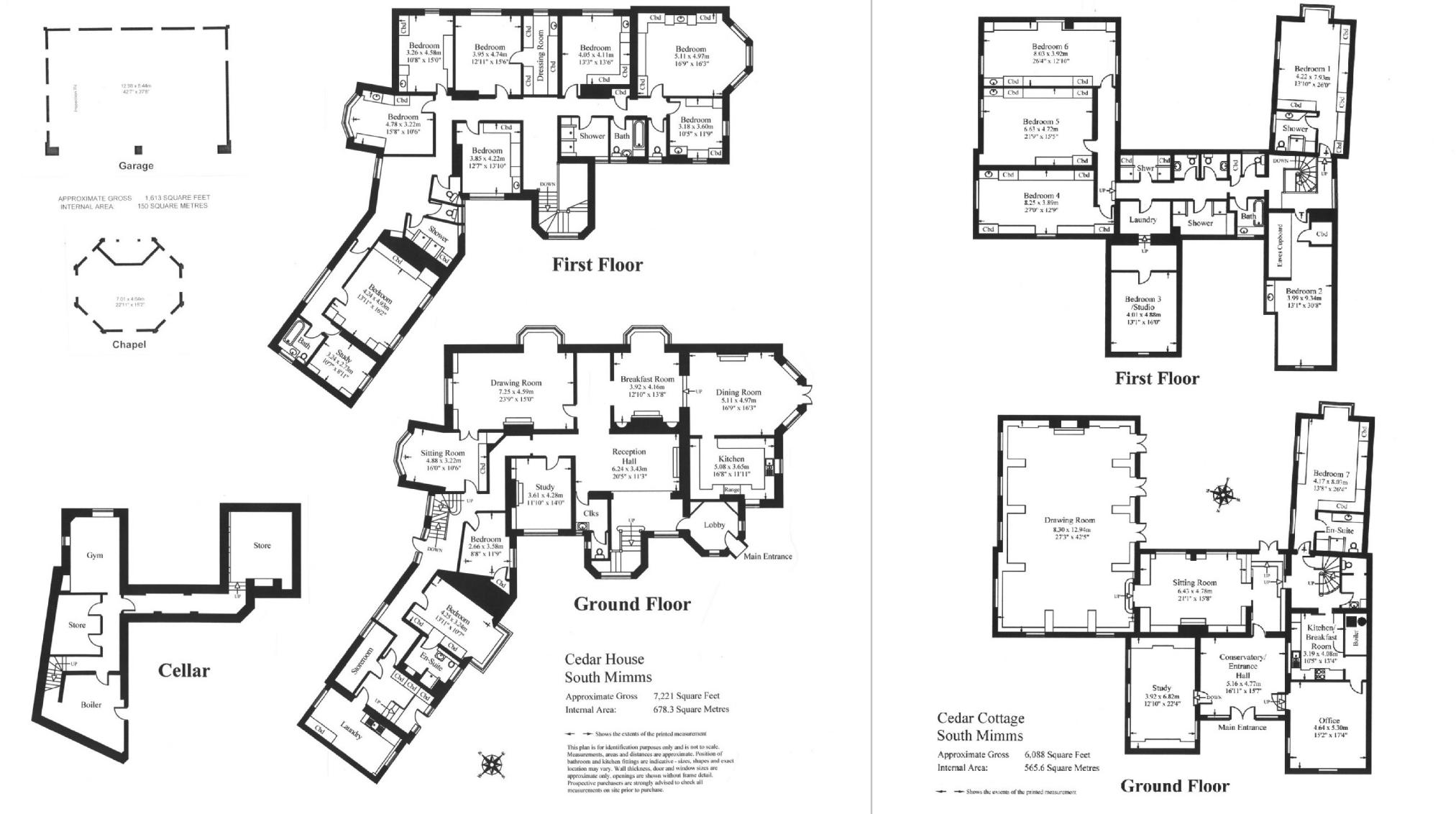 Cedar House Floor Plans