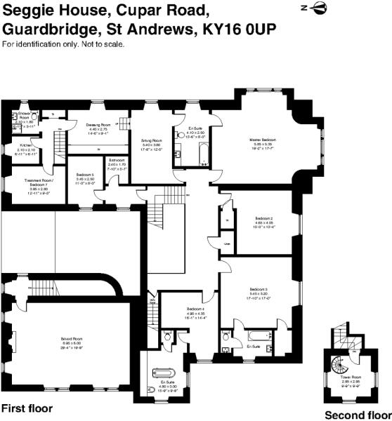 7 bedroom detached house for sale in Seggie House, Guardbridge, St