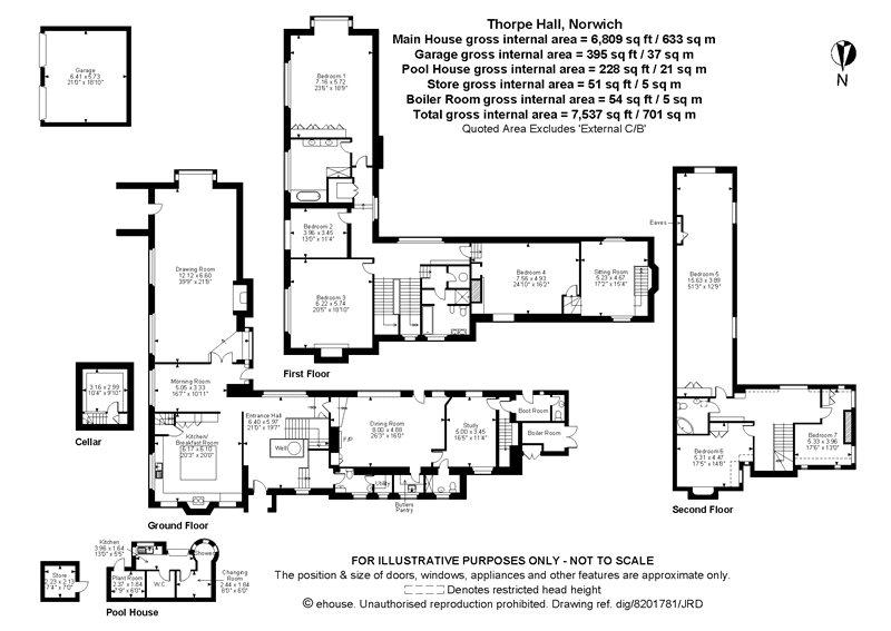 6 bedroom character property for sale in Thorpe St. Andrew, Norwich