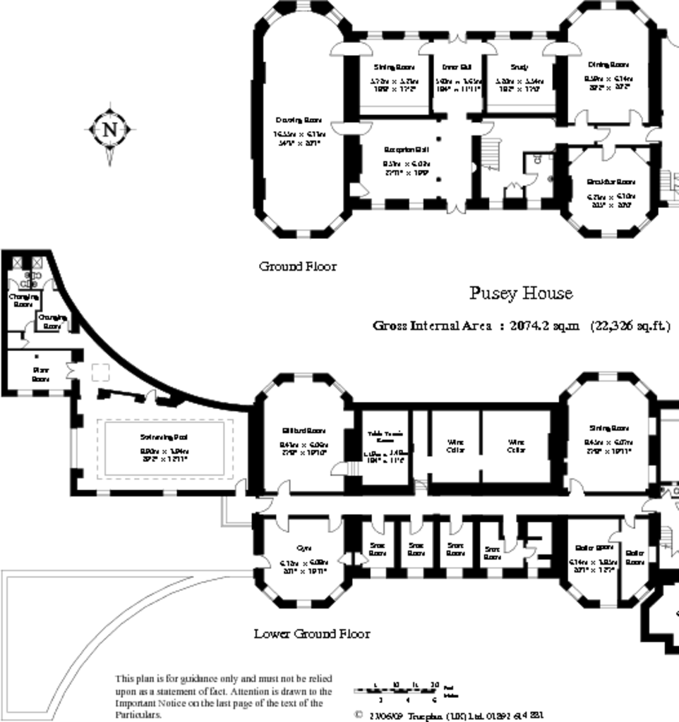 14 bedroom detached house for sale in Pusey, Faringdon, Oxfordshire, SN7
