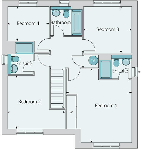 First floor plan
