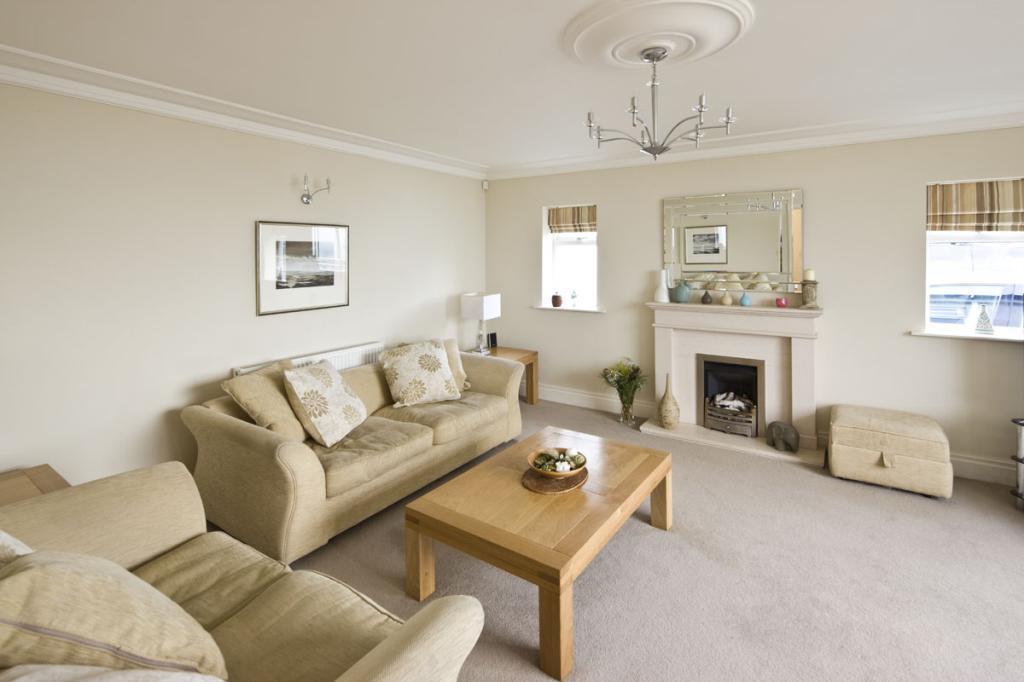 warm beige living room