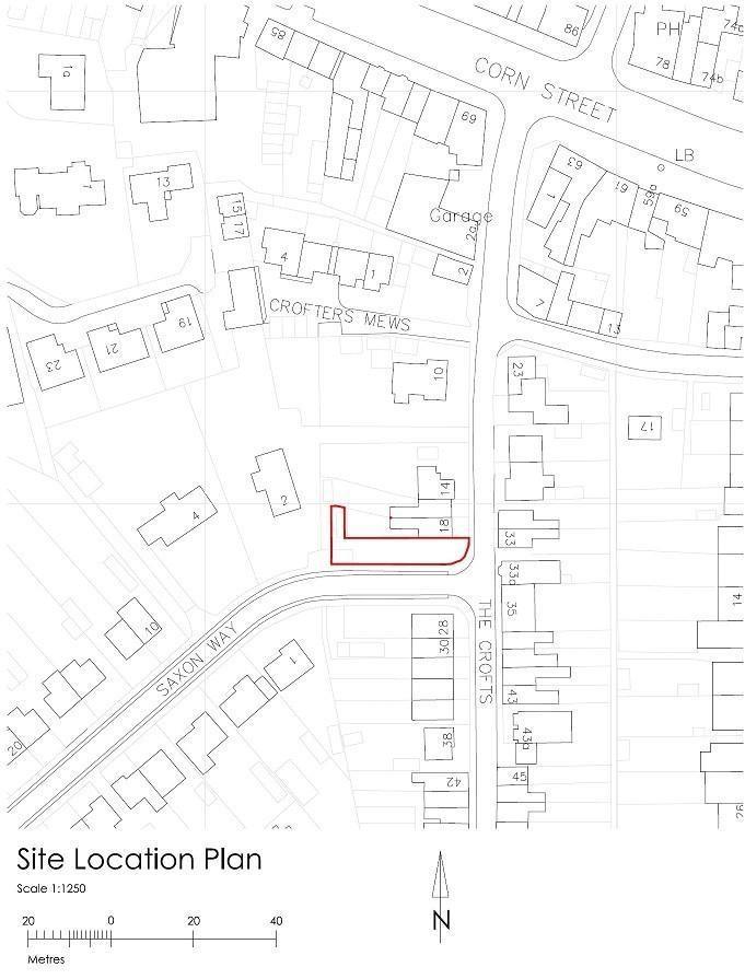 Plot for sale in Unique town centre building plot, full planning
