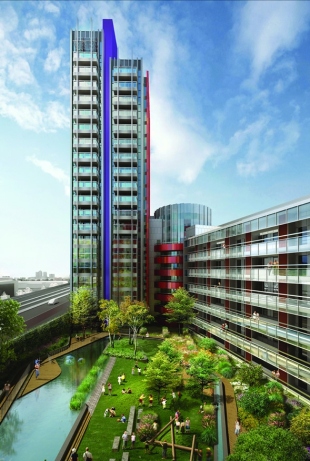 Vermillion by English Cities Fund , Rathbone Market,
Barking Road,
London,
E16