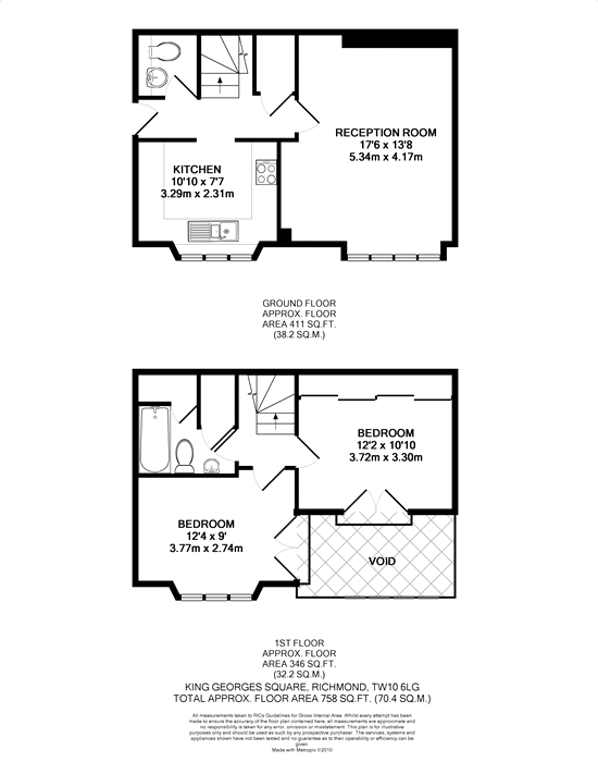 2 bedroom flat for sale in King Square, Richmond, TW10