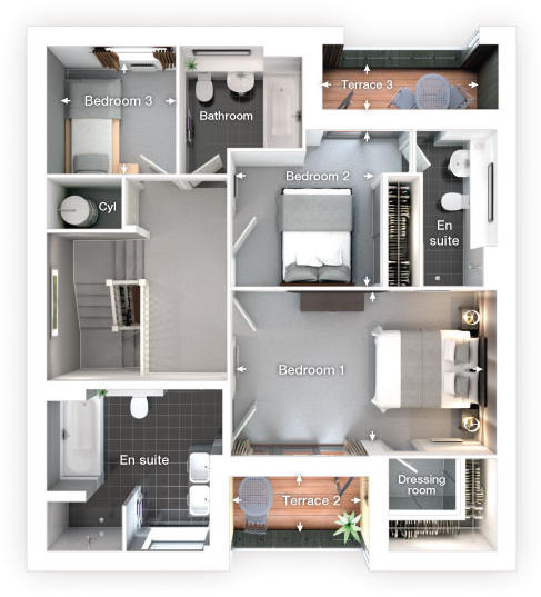 Second floor plan