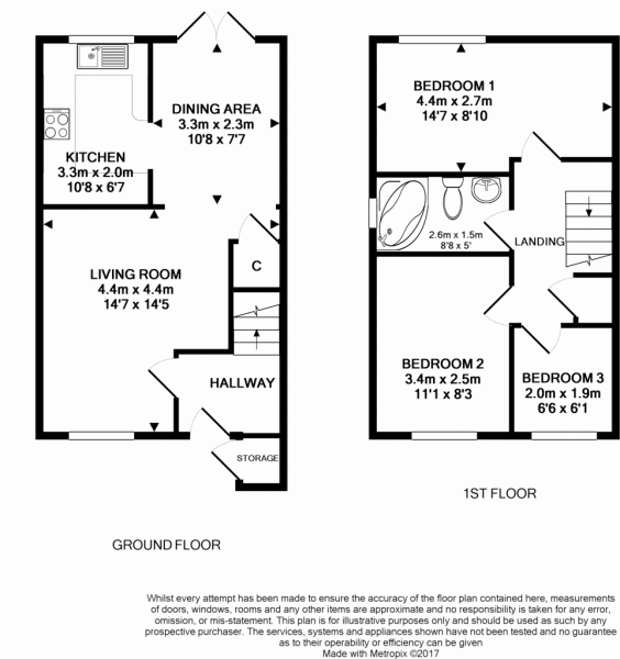 3 bedroom end of terrace house for sale in Comet Way, Mudeford