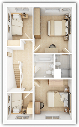 KIngs-Acre---PA41-Kempsford-3D-first-floor