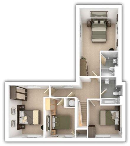 The Langdale - 4 bedroom first floor plan