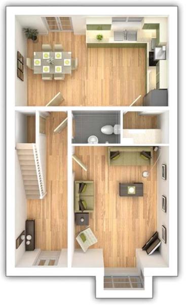 The Midford - 4 bedroom ground floor plan