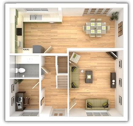 The Shelford - 4 bedroom ground floor plan