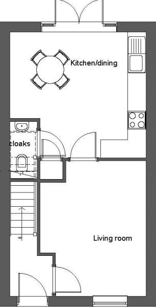Townhouse ground floor