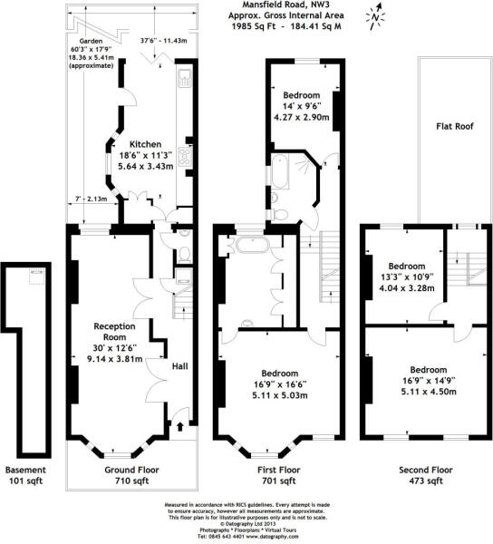 4 bedroom detached house for sale in Mansfield Road, South End Green