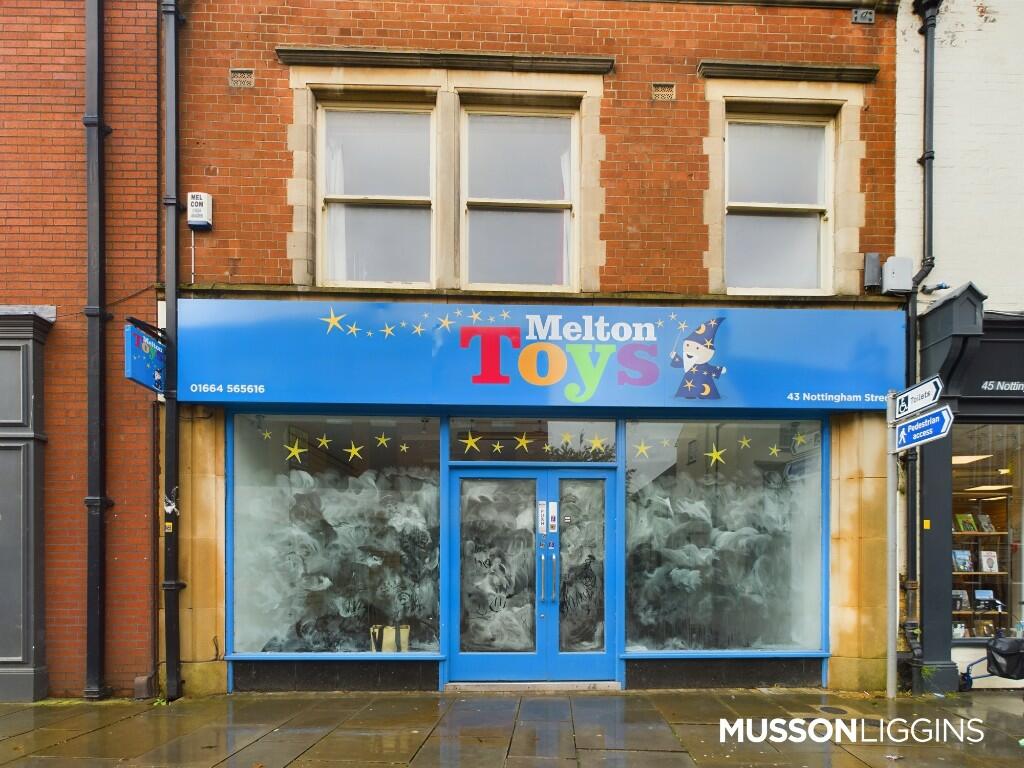 High street retail property to lease in 43 Nottingham Street, Melton
