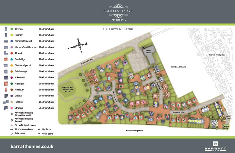 Saxon Rise New Homes Development by Barratt Homes