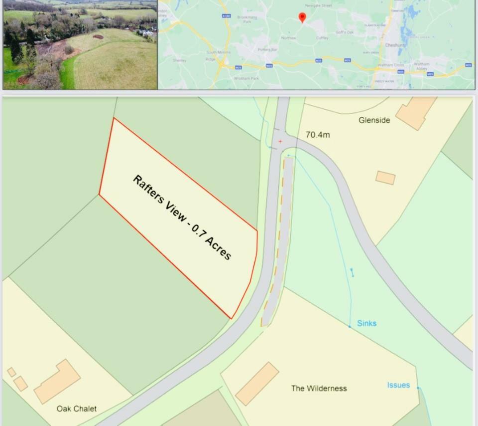 Land for sale in Vineyards Road, Northaw, LAND FOR SALE, EN6