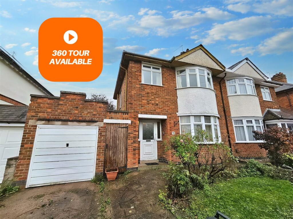 3 bedroom semidetached house for sale in Grange Road, Wigston, LE18