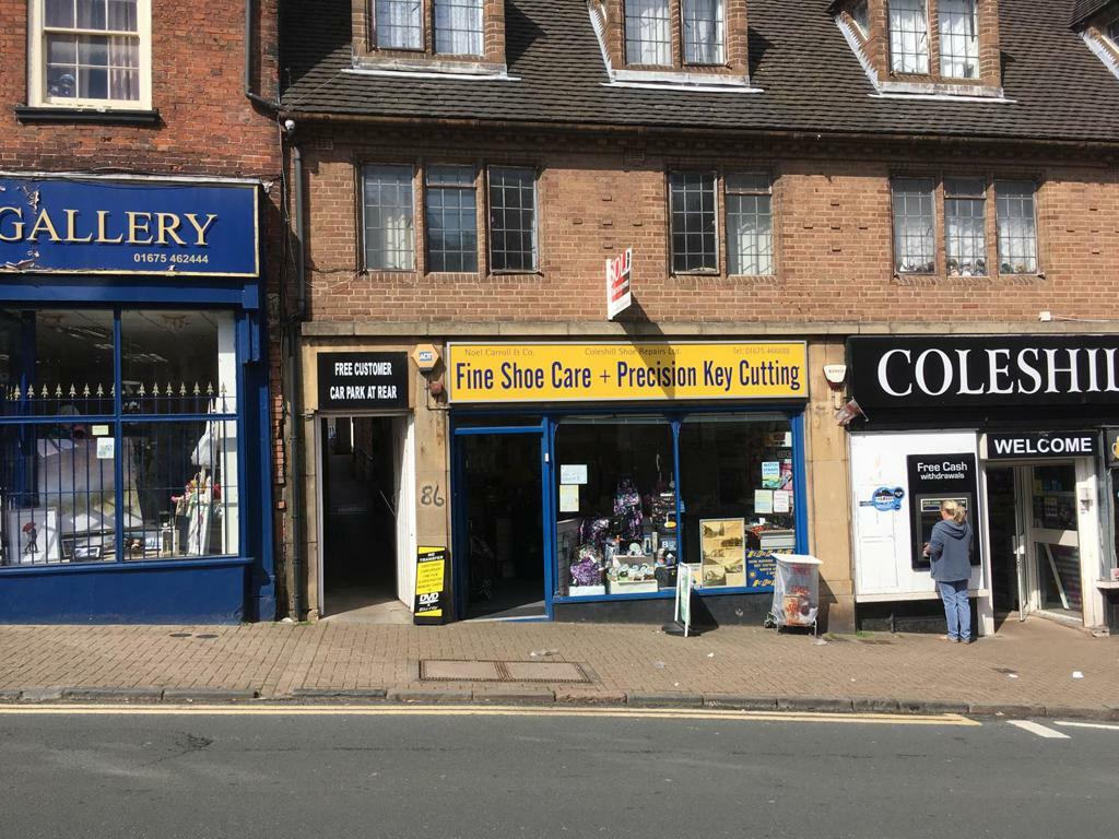 High street retail property for sale in 8486 High Street, Coleshill, Birmingham, B46