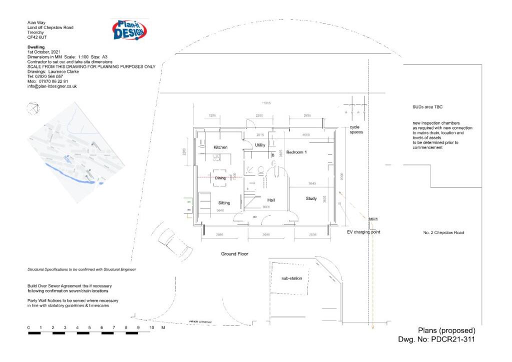 Additional property image - Development Opportunity, Adjacent to 2 Chepstow Road, Treorchy, Mid Glamorgan, CF42 6UT