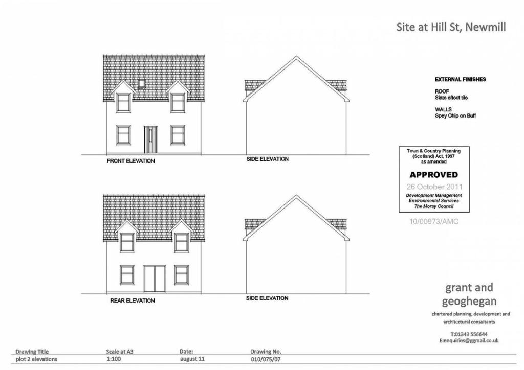 Additional property image - Plot 3  Hill Street, Newmill, Keith, AB55 6TY