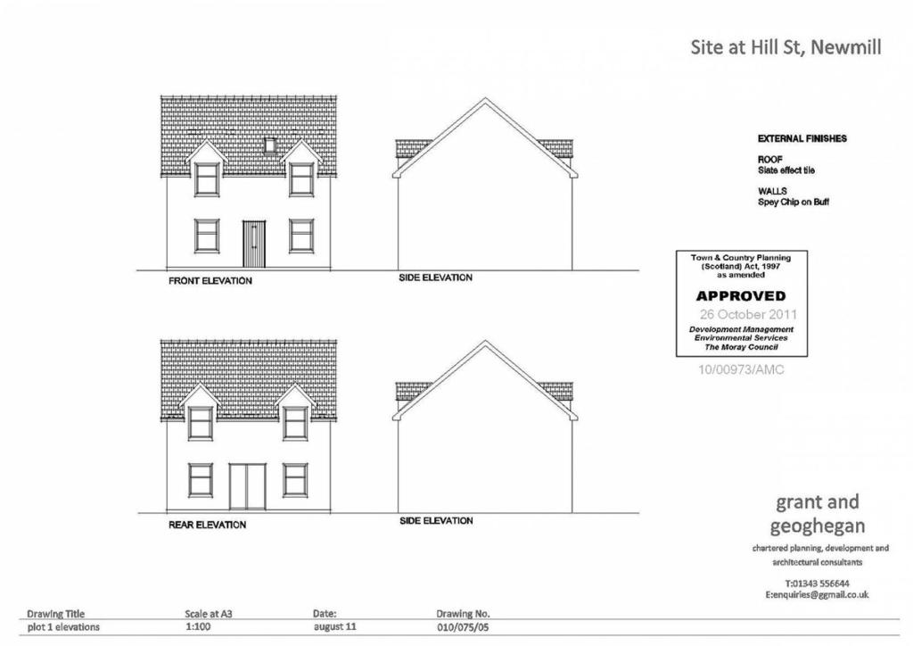 Additional property image - Plot 3  Hill Street, Newmill, Keith, AB55 6TY