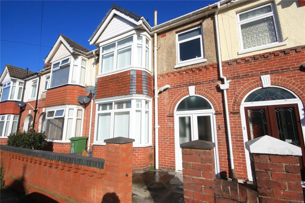 3 bedroom terraced house for sale in Meredith Road, Portsmouth, Hampshire, PO2