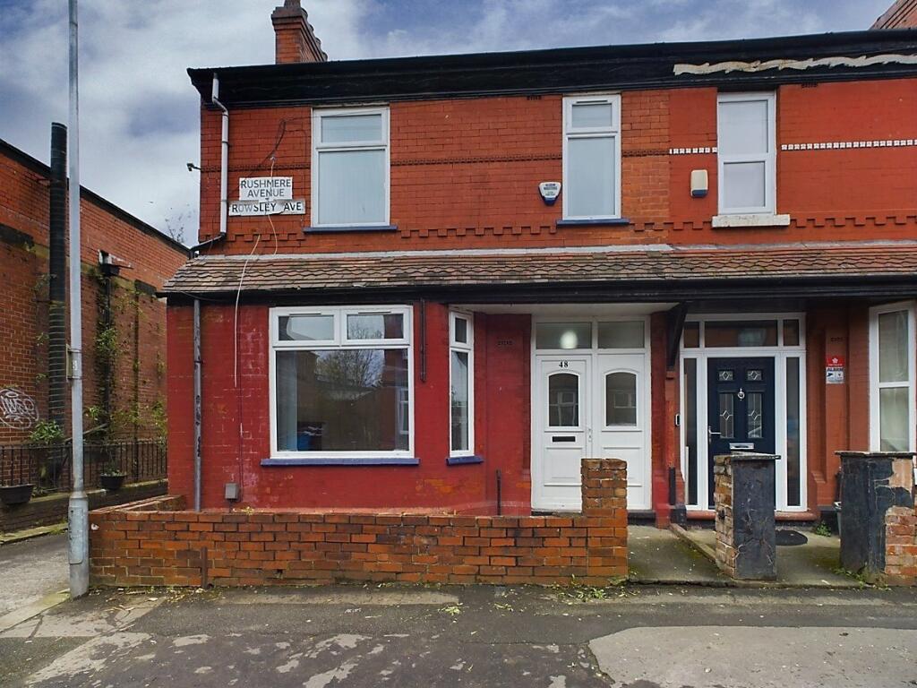 3 bedroom end of terrace house for rent in Rushmere Avenue, Levenshulme, Manchester, M19