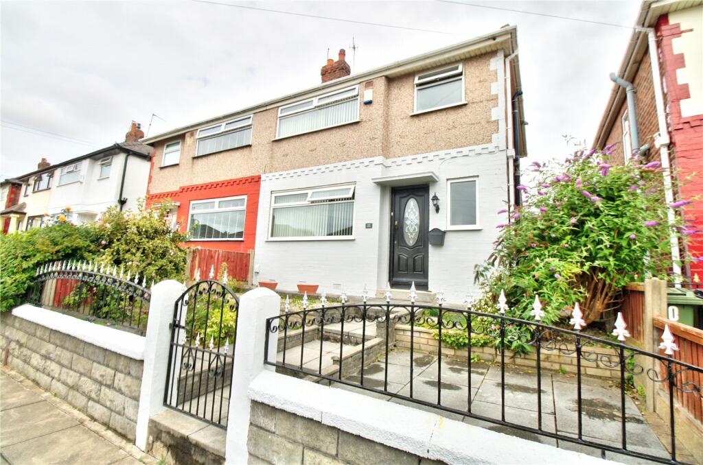 3 bedroom semidetached house for sale in Melville Road, Litherland, Merseyside, L20