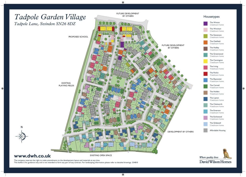 Tadpole Garden Village New Homes Development by David Wilson Homes