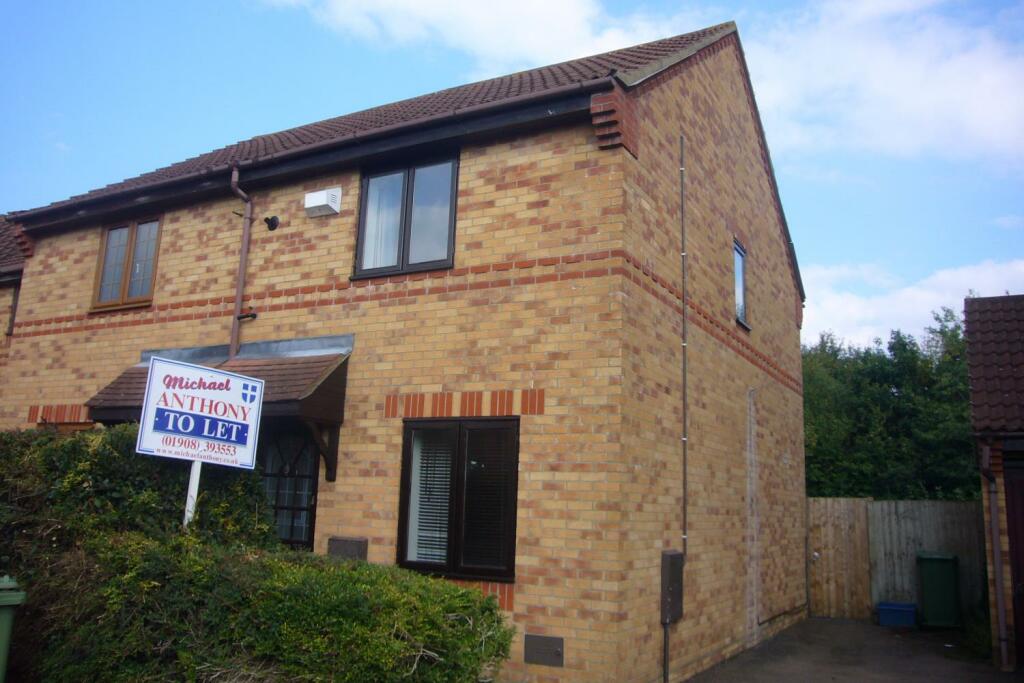 2 bedroom semidetached house for rent in Millbank Place, Kents Hill, MK7