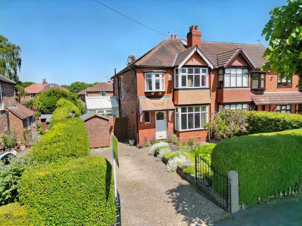 3 bedroom semidetached house for sale in Haddon Road, Hazel Grove, Stockport, Cheshire, SK7 6JS