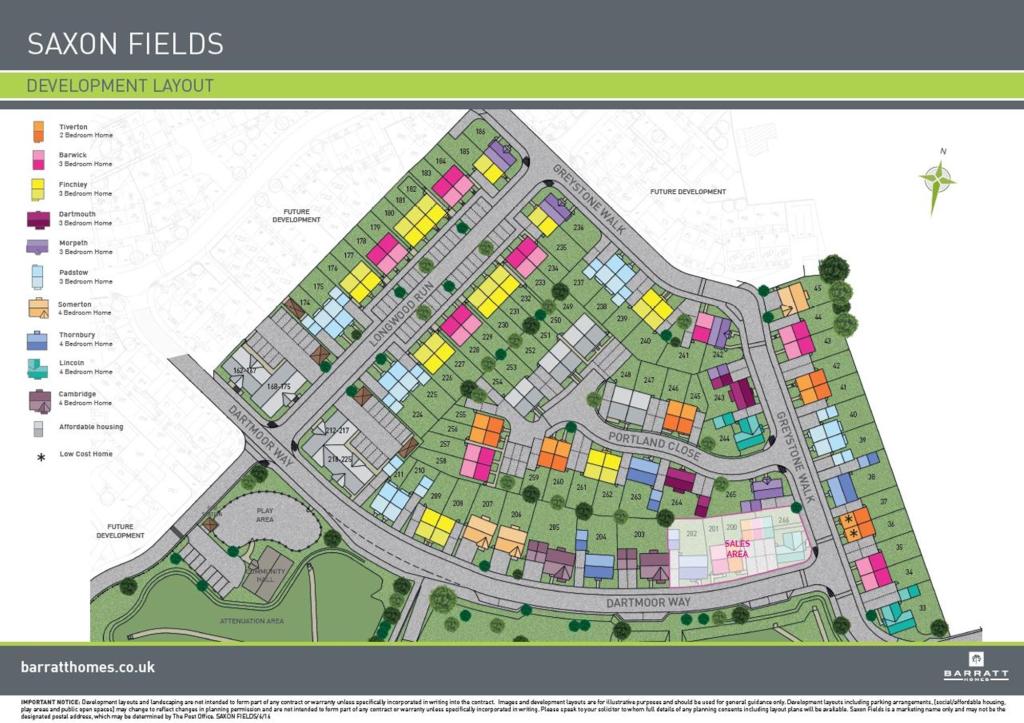 Saxon Fields New Homes Development By Barratt Homes