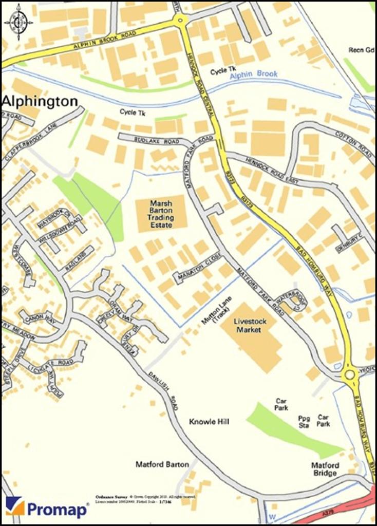 Map Of Marsh Barton Exeter Office For Sale In 1 Oaktree Place, Exeter, Marsh Barton Trading Estate,  Matford Business Park, Ex2 8Wa, Ex2