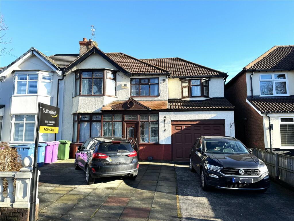 4 bedroom semidetached house for sale in Dovedale Road, Liverpool
