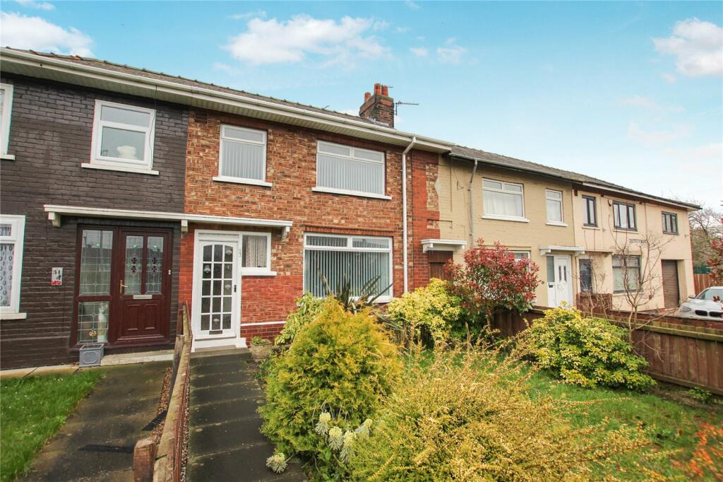 3 bedroom terraced house for sale in Alexander Terrace, Brambles Farm, TS3