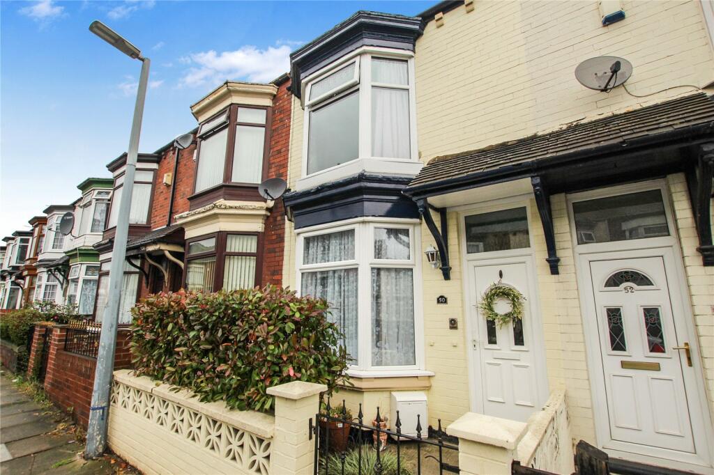3 bedroom terraced house for sale in Wellesley Road, Middlesbrough, TS4