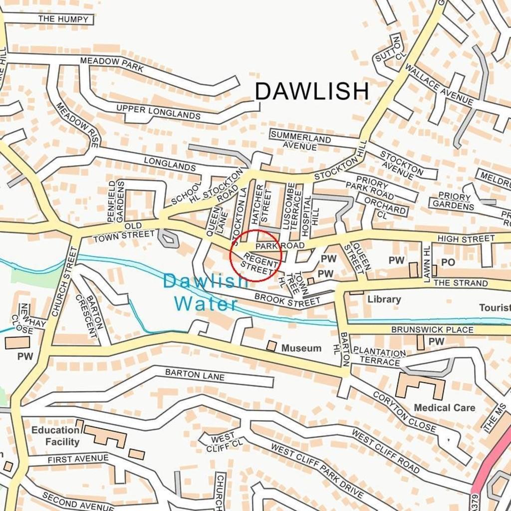 Street Map Of Dawlish 2 Bedroom Apartment For Sale In Regent Street, Dawlish, Ex7