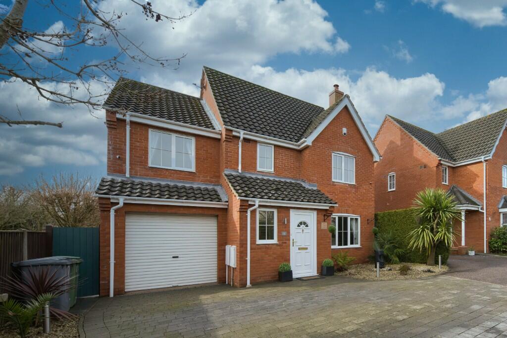 4 bedroom detached house for sale in Eva Road, RACKHEATH, Norfolk, NR13