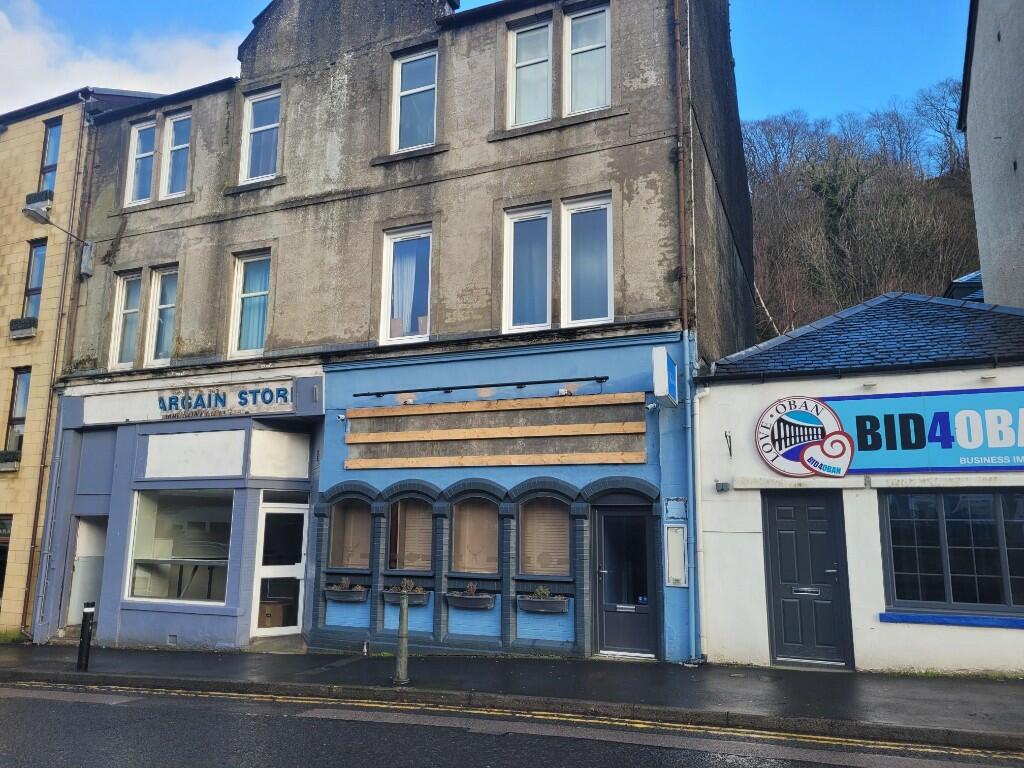High street retail property for sale in 43 Stevenson Street, Oban