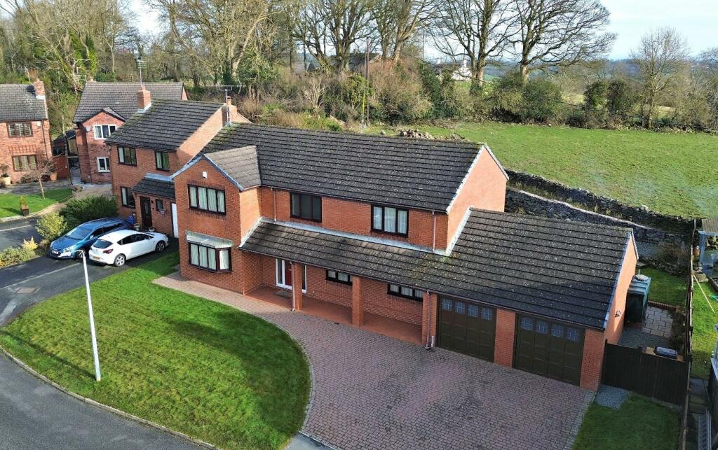 4 bedroom detached house for sale in Llwyn Bedw, Gwernaffield, Mold, CH7